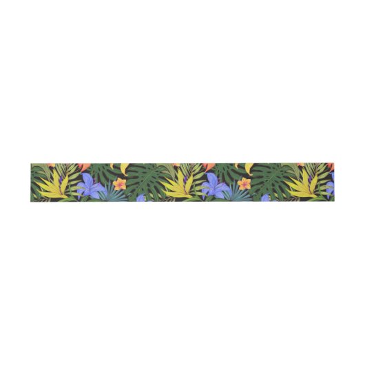 Tropical Hawaii Aloha Blume Graphic Einladungsbanderole (Flach)
