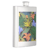 Tropical Hawaii Aloha Blume Graphic Flachmann (Rechts)
