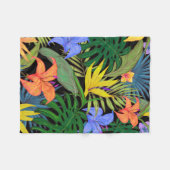 Tropical Hawaii Aloha Blume Graphic Fleecedecke (Vorderseite (Horizontal))