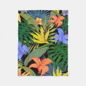 Tropical Hawaii Aloha Blume Graphic Fleecedecke (Vorderseite)