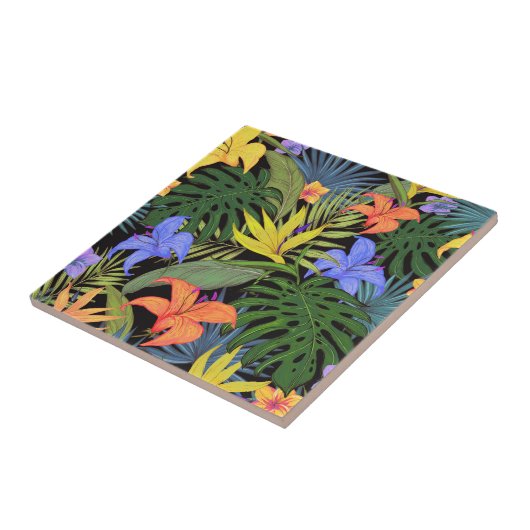 Tropical Hawaii Aloha Blume Graphic Fliese (Seite)