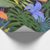 Tropical Hawaii Aloha Blume Graphic Geschenkpapier (Ecke)