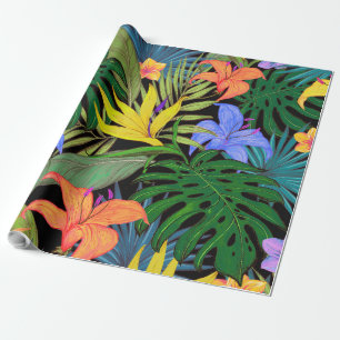 Tropical Hawaii Aloha Blume Graphic Geschenkpapier