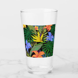 Tropical Hawaii Aloha Blume Graphic Glas