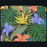 Tropical Hawaii Aloha Blume Graphic iPad Hülle<br><div class="desc">Hawaiian Print - Dieses Bild ist ein grafisches Kunstdesign hawaiianischer Blume und Palm-Blätter. Künstlerische Illustration Collage.</div>