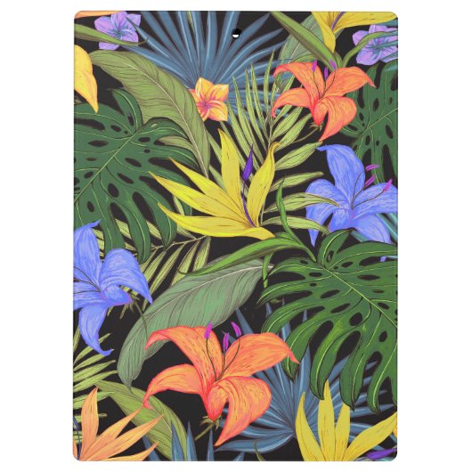 Tropical Hawaii Aloha Blume Graphic Klemmbrett (Rückseite)