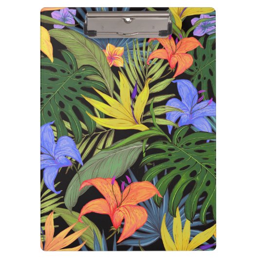 Tropical Hawaii Aloha Blume Graphic Klemmbrett (Vorderseite)