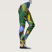 Tropical Hawaii Aloha Blume Graphic Leggings (Rechts)