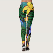 Tropical Hawaii Aloha Blume Graphic Leggings (Rückseite)