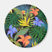 Tropical Hawaii Aloha Blume Graphic Magnet (Vorne)