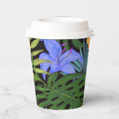 Tropical Hawaii Aloha Blume Graphic Pappbecher (Rückseite)