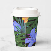 Tropical Hawaii Aloha Blume Graphic Pappbecher (Rechts)