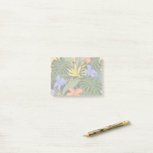 Tropical Hawaii Aloha Blume Graphic Post-it Klebezettel (Auf Schreibtisch)