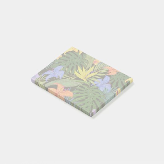 Tropical Hawaii Aloha Blume Graphic Post-it Klebezettel (angewinkelt)