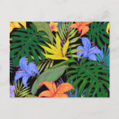 Tropical Hawaii Aloha Blume Graphic Postkarte (Vorderseite)