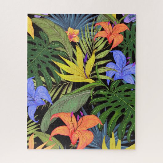 Tropical Hawaii Aloha Blume Graphic Puzzle (Vertikal)