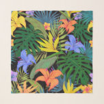 Tropical Hawaii Aloha Blume Graphic Schal<br><div class="desc">Hawaiian Print - Dieses Bild ist ein grafisches Kunstdesign hawaiianischer Blume und Palm-Blätter. Künstlerische Illustration Collage.</div>