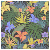 Tropical Hawaii Aloha Blume Graphic Stoff (Nahaufnahme)