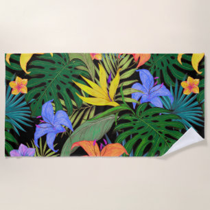 Tropical Hawaii Aloha Blume Graphic Strandtuch