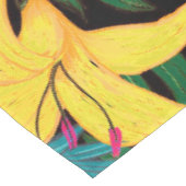 Tropical Hawaii Aloha Blume Graphic Tischdecke (Schrägansicht)