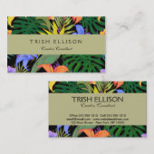 Tropical Hawaii Aloha Blume Graphic Visitenkarte (Vorne/Hinten)