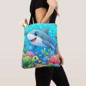 Tropical/Hawaii colorful underwater shark & turtle Tasche (Von Nahem)