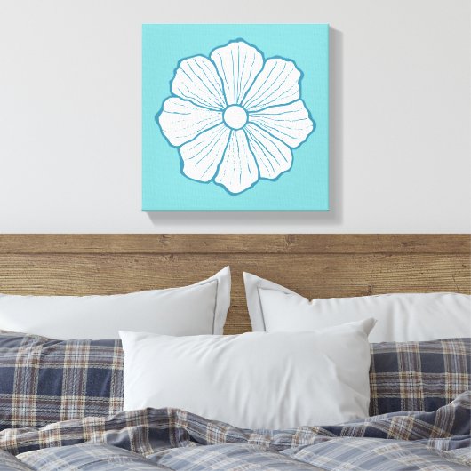 Tropical Hawaii Hawaii Blume Leinwand (Insitu (Schlafzimmer))