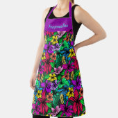 Tropical Hawaii Hibiskus Blume Blumendesign Schürze (InSitu)