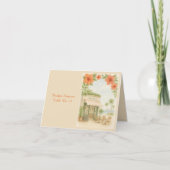 Tropical Hawaii Hochzeit in Urlaubsort Gästekarte Dankeskarte (Vorderseite)