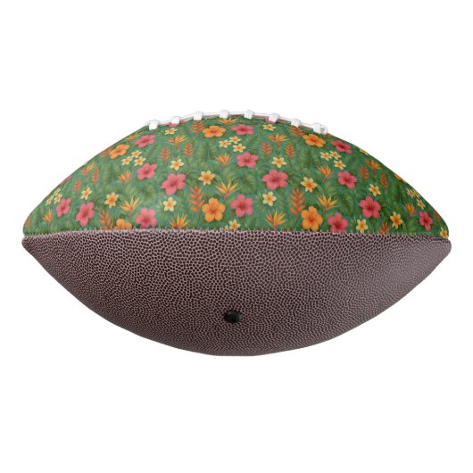Tropical/Hawaii patterned floral Football (Gedreht 270)