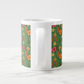 Tropical/Hawaii patterned floral Jumbo-Tasse (Rückseite)