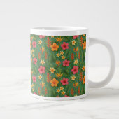 Tropical/Hawaii patterned floral Jumbo-Tasse (Rechts)