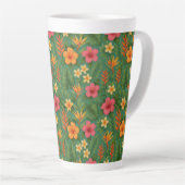 Tropical/Hawaii patterned floral Milchtasse (Rechte Ecke)