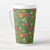 Tropical/Hawaii patterned floral Milchtasse (Linke Ecke)
