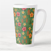 Tropical/Hawaii patterned floral Milchtasse (Rechts)