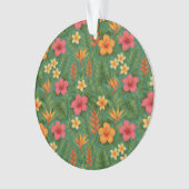Tropical/Hawaii patterned floral Ornament (Vorderseite)