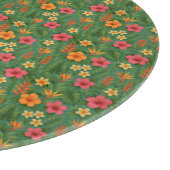 Tropical/Hawaii patterned floral Schneidebrett (Ecke)