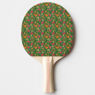 Tropical/Hawaii patterned floral Tischtennis Schläger