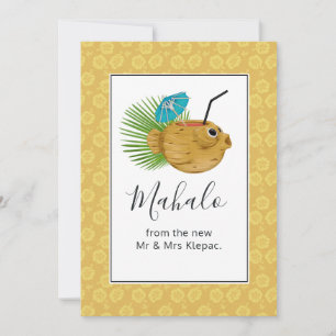 Tropical Hawaii Tiki Totem Summer Dankeskarte