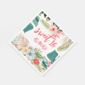 Tropical Hawaiian 16. Geburtstag Serviette (Ecke)