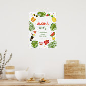 Tropical Hawaiian Aloha Baby Dusche Poster (Küche)