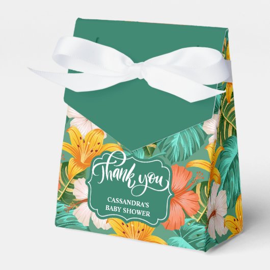 Tropical Hawaiian Aloha Baby Showbox Geschenkschachtel (Vorderseite)