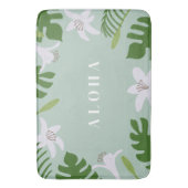 Tropical Hawaiian Bath Mat Badematte (Vorderseite Vertikal)