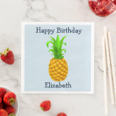 Tropical Hawaiian Birthday Luau Napkins Serviette (Beispiel)