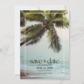 Tropical Hawaiian Destination Beach Wedding Save The Date (Vorderseite)