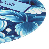 Tropical Hawaiian Flowers Hibiscus Personalized Schneidebrett (Ecke)