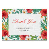 Tropical Hawaiian Hibiskus Floral Vielen Dank (Vorderseite (Horizontal))