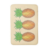 Tropical Hawaiian Island Ananas Beach Print Badematte (Vorderseite Vertikal)