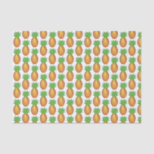 Tropical Hawaiian Island Ananas Beach Print Seidenpapier
