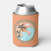 Tropical Hawaiian Island Palm Trees Good Vibes Dosenkühler (Kanne Vorderseite)